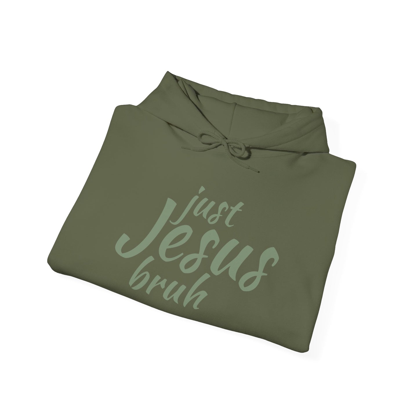 Just Jesus Bruh Unisex Sweatshirt, to represent your faith in Christ - Wear it Boldly to Say it Loudly!