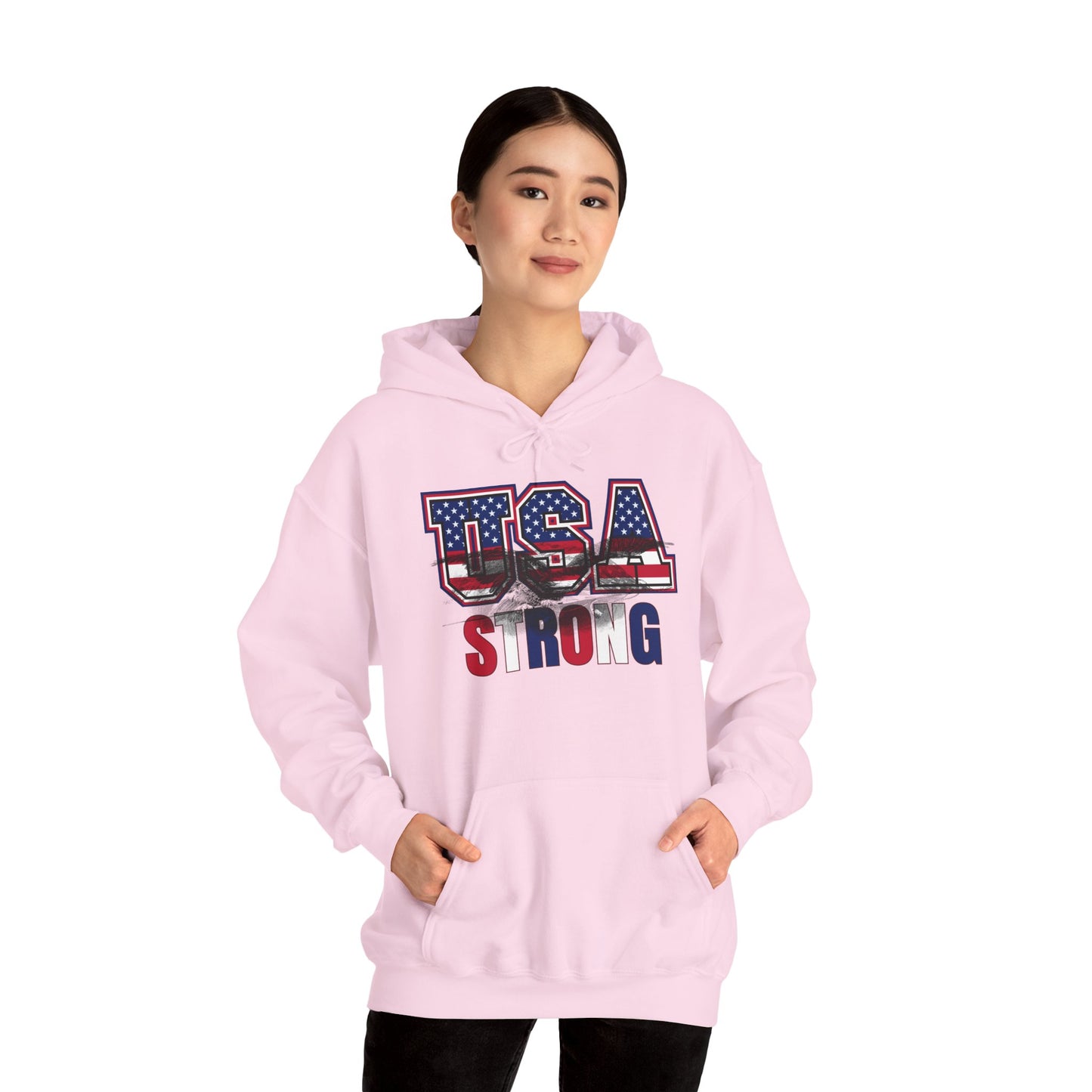 USA Strong Hooded Sweatshirt - Wear it Boldly to Say it Loudly!