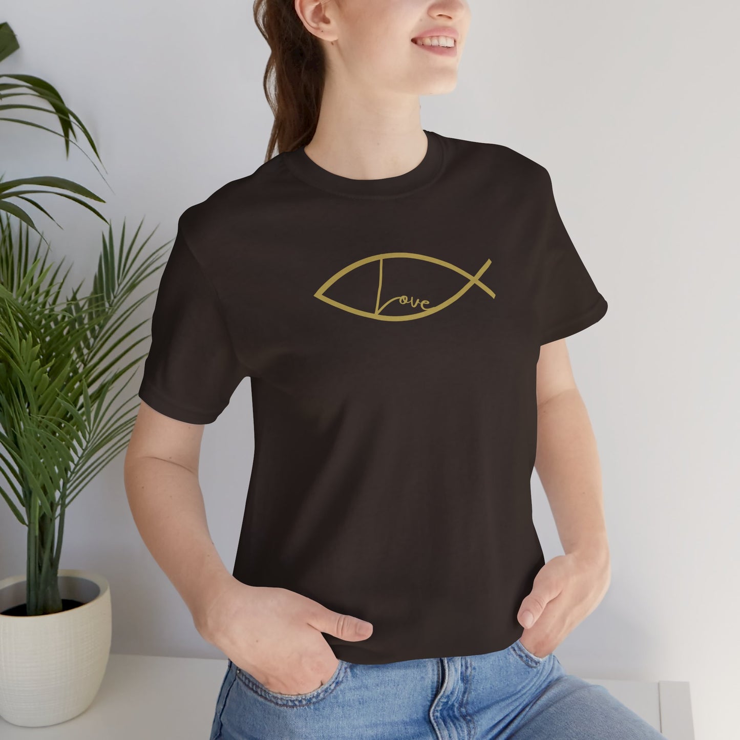 ICHTHYS (Christian Fish) Symbol-  Short Sleeve Tee - WEAR IT BOLDLY TO SAY IT LOUDLY!