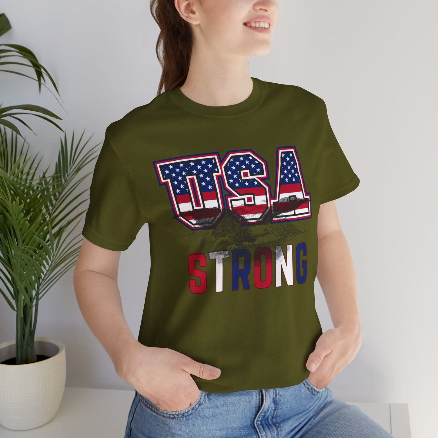 USA Strong Unisex Jersey Short Sleeve Tee - Wear it Boldly to Say it Loudly!