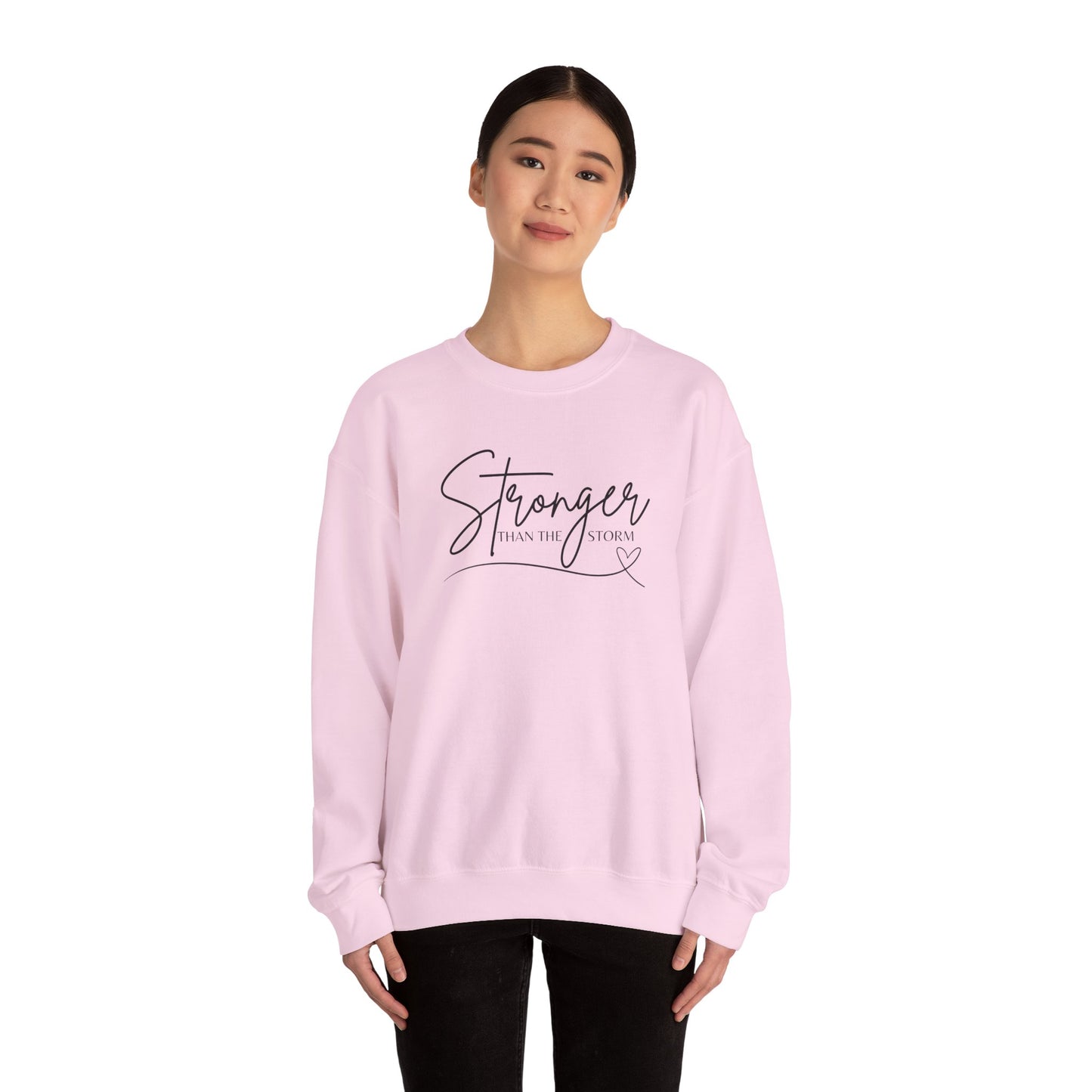 STRONGER than the storm - Crewneck Sweatshirt