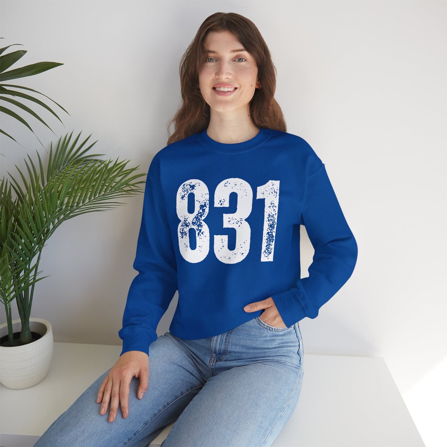 Number Series 831 (Romans 8:31) Unisex Heavy Blend™ Crewneck Sweatshirt