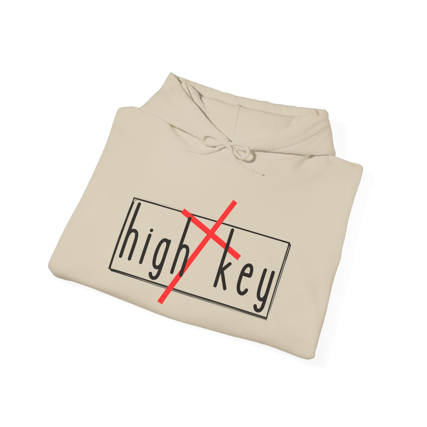 "High Key" Hooded Sweatshirt - Wear it Boldly to Say it Loudly!