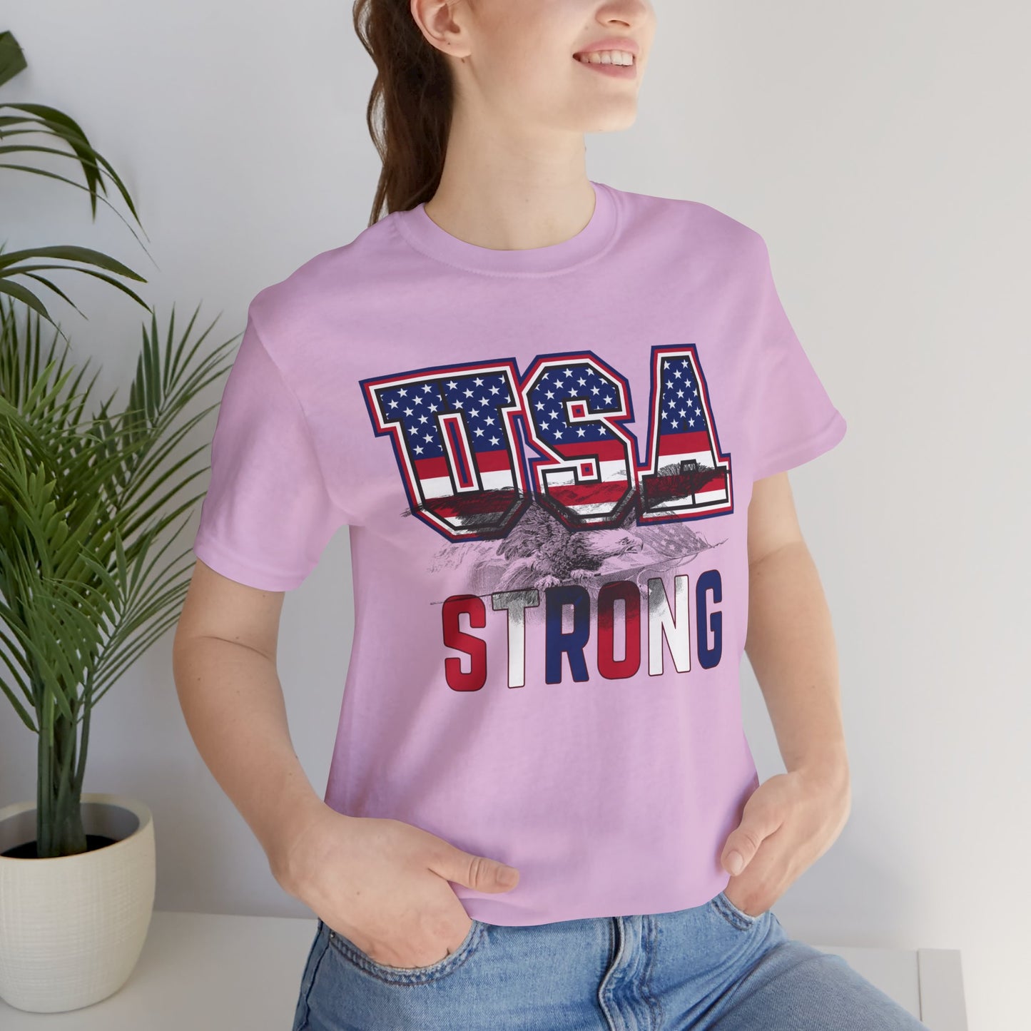 USA Strong Unisex Jersey Short Sleeve Tee - Wear it Boldly to Say it Loudly!