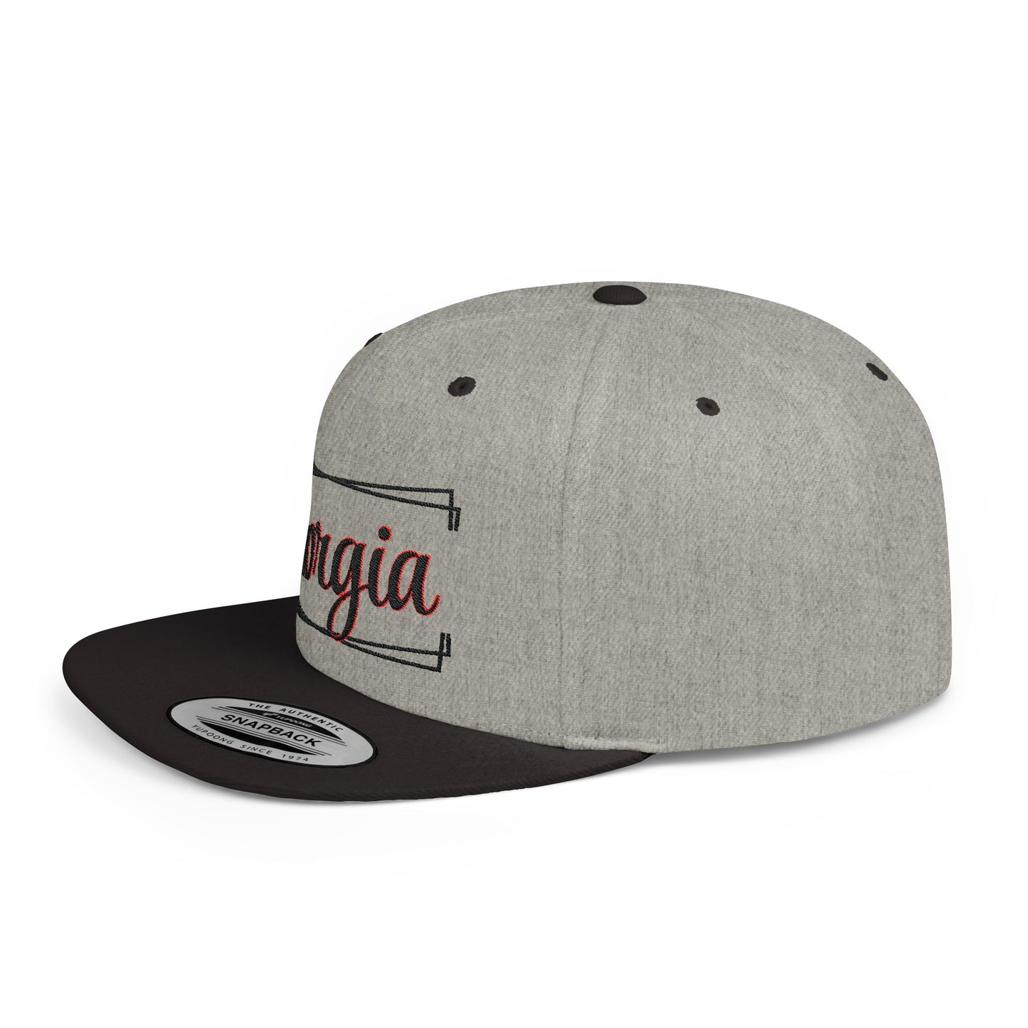 GEORGIA (framed) Flat Bill Snapback