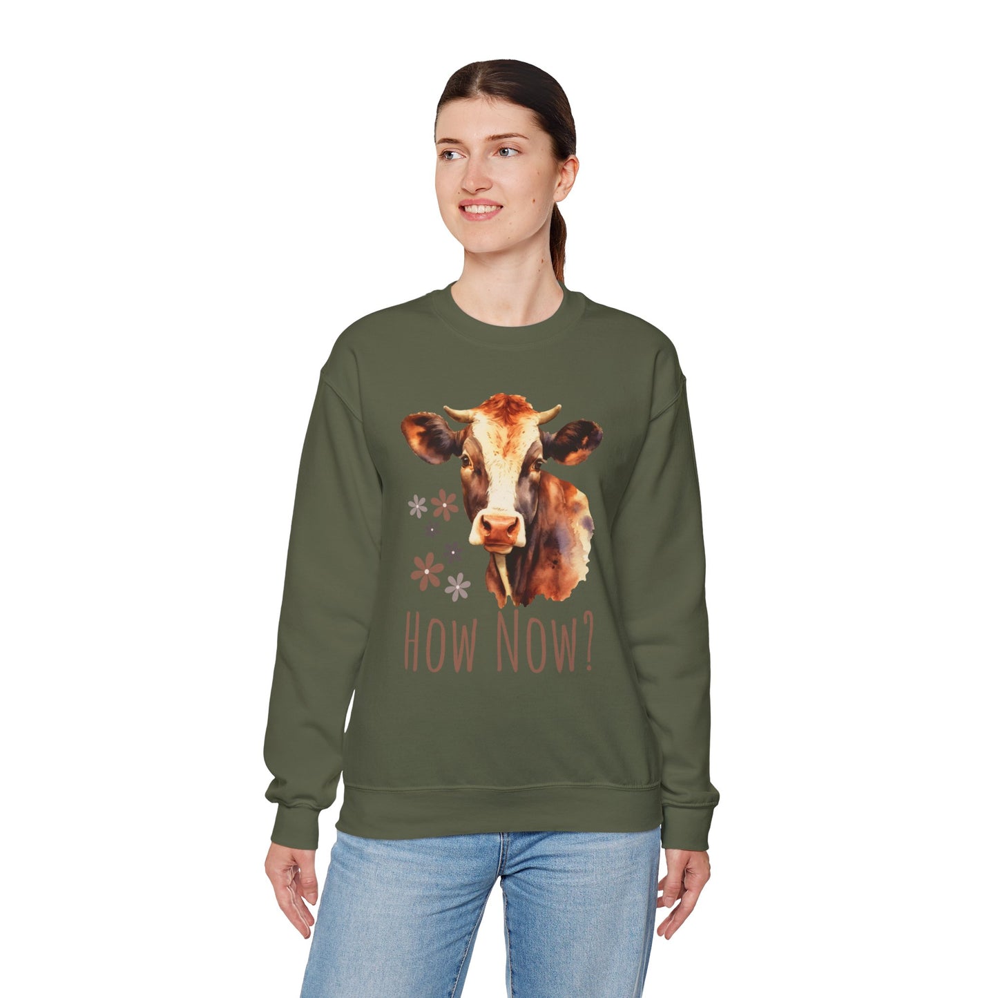 How Now Cow - Unisex Heavy Blend™ Crewneck Sweatshirt