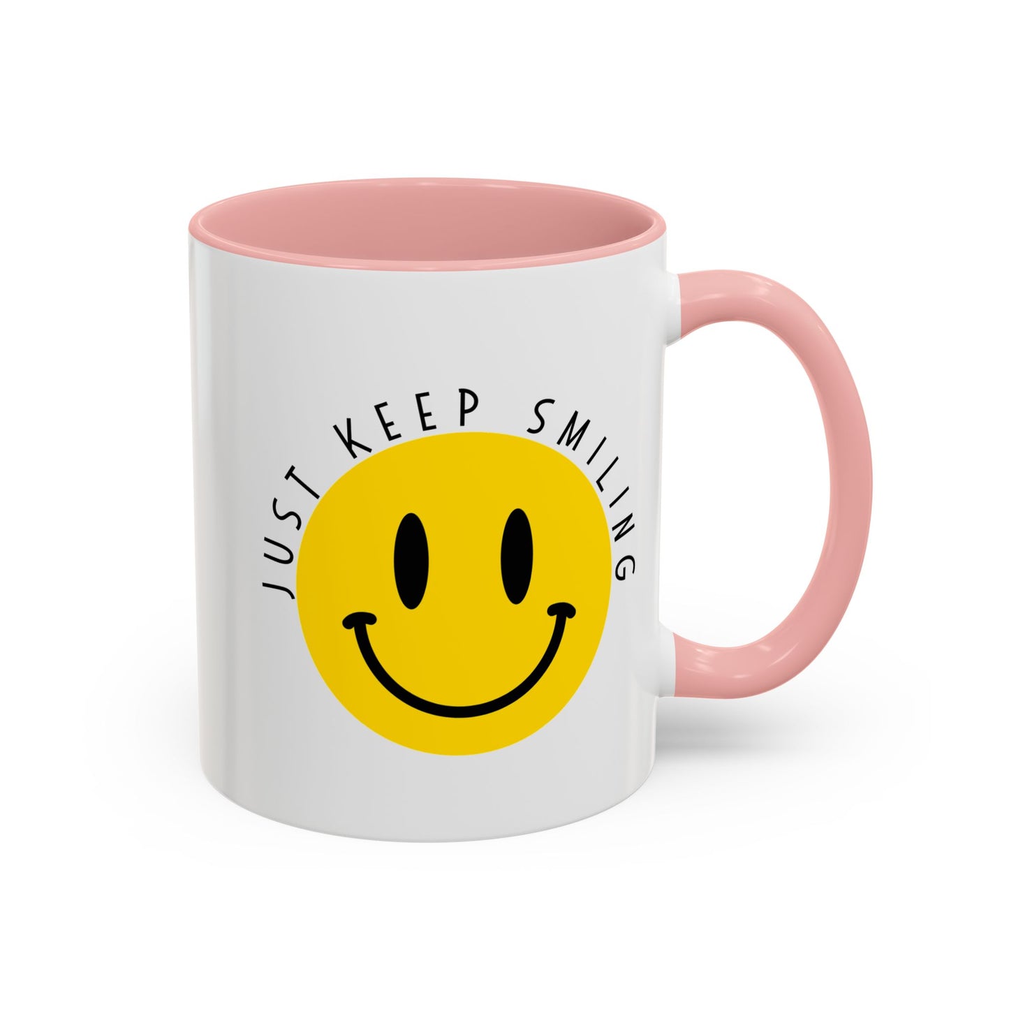 Keep Smiling Accent Coffee Mug (11, 15oz)