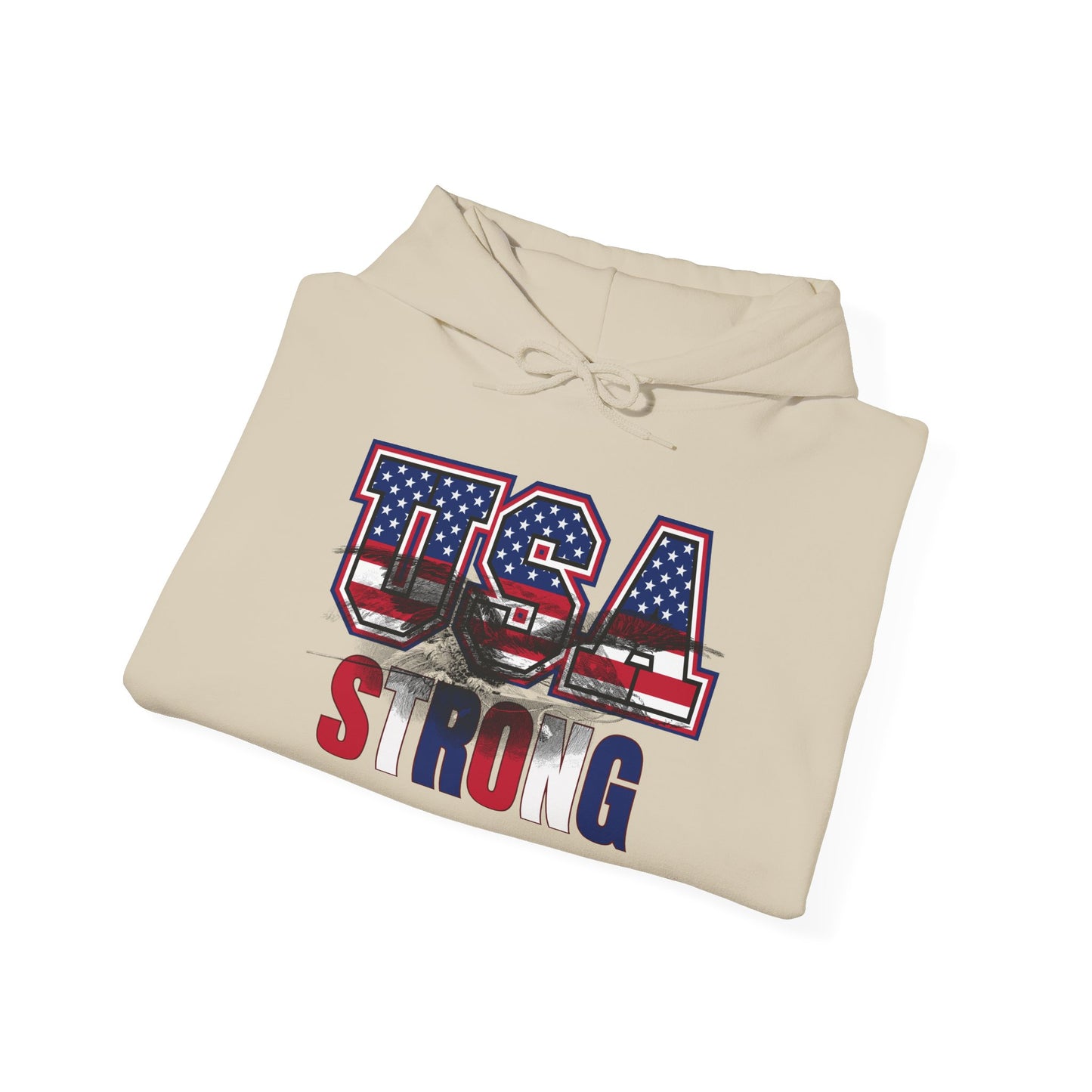 USA Strong Hooded Sweatshirt - Wear it Boldly to Say it Loudly!