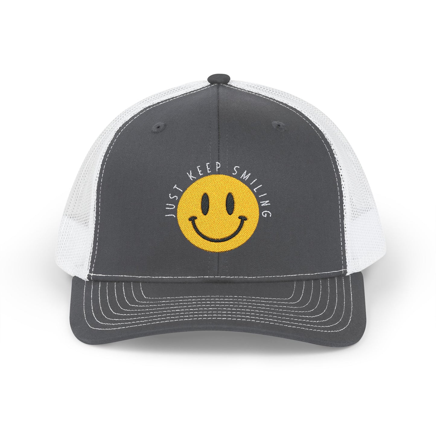 Keep Smiling Snapback Trucker Cap