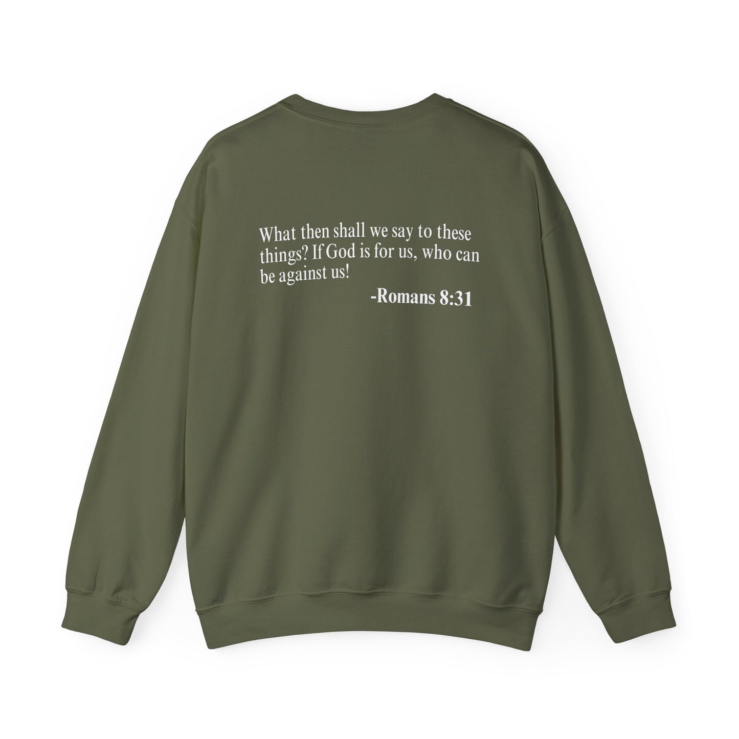 Number Series 831 (Romans 8:31) Unisex Heavy Blend™ Crewneck Sweatshirt