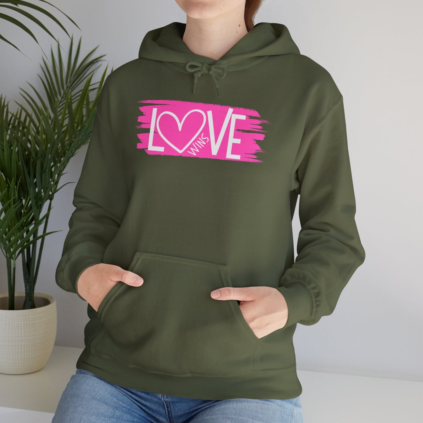 "Love Wins"  Unisex Hooded Sweatshirt - Wear it Boldly to Say it Loudly!