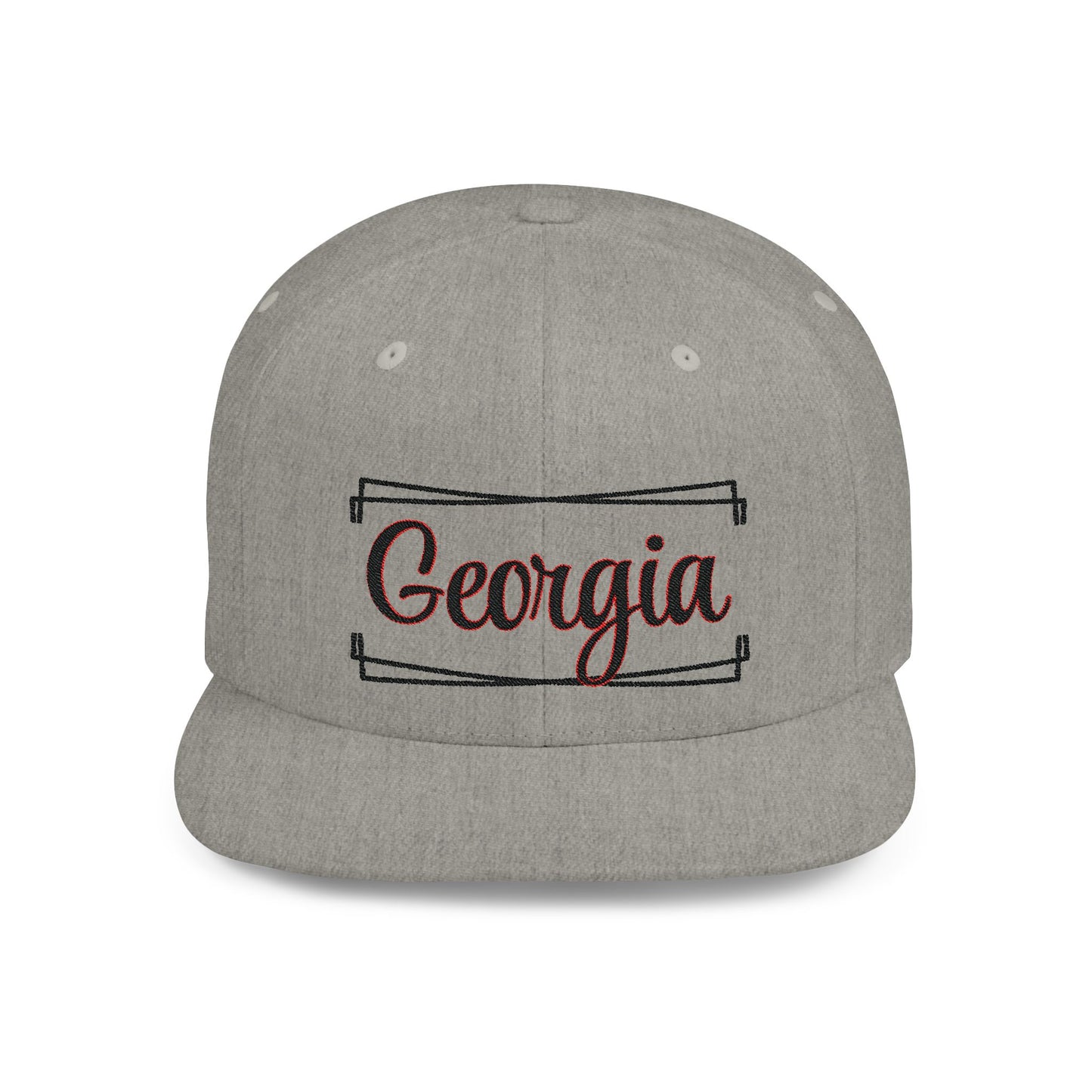 GEORGIA (framed) Flat Bill Snapback